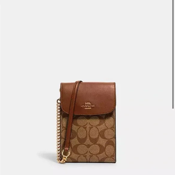 Coach Rachel Phone Crossbody in Signature Canvas Khaki|NEW W/O TAGS|Never Worn - Picture 8 of 10